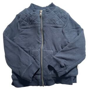Tommy Bahama Boys 3T Navy Blue Sherpa Lined Full Zip Quilted Jacket